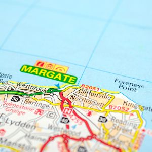 Margate A visual representation of the location of Margate on a map.