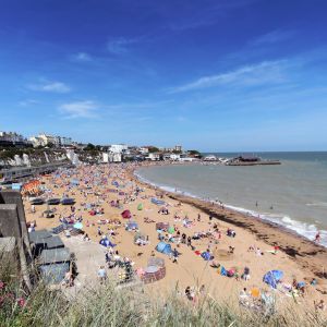 The coastline of Deal in Kent boasts breathtaking views of the sea.