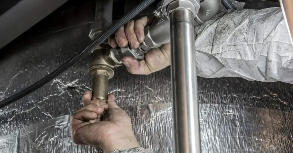 Plumbers providing pipe installation and repair services.